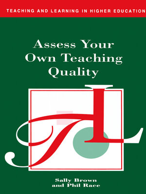 cover image of Assess Your Own Teaching Quality